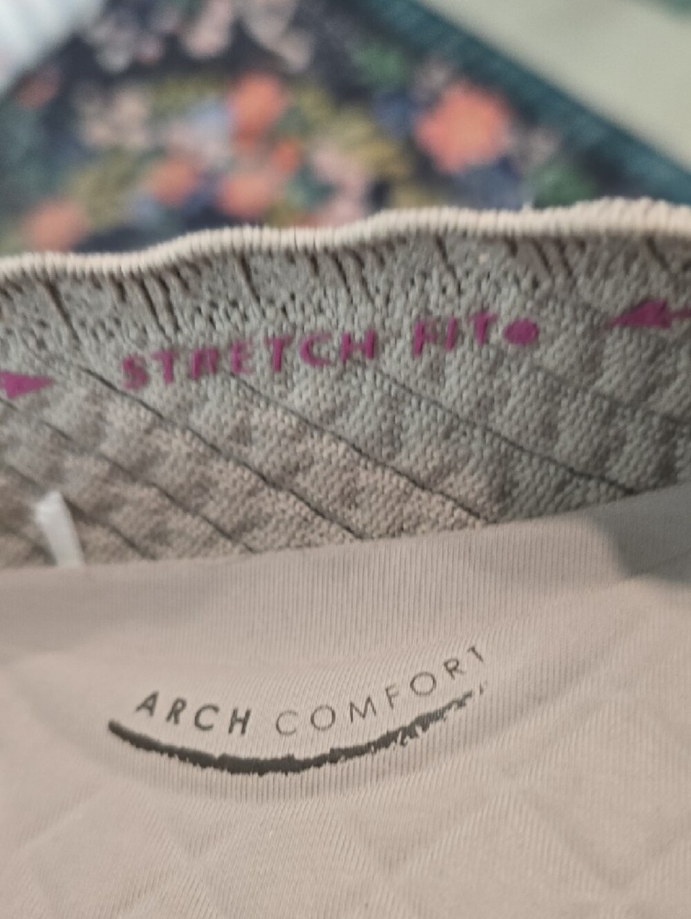 Skechers Women's Light Beige Knit Slip-On Flats - Picture 5 of 6